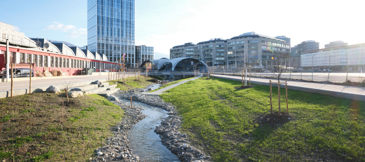 La Drize renaturée à Boissonnas (c) Loris Von Siebenthal