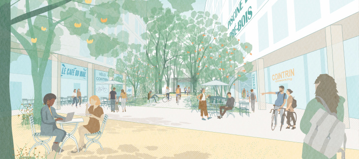 Illustration du mail à Pré-Bois