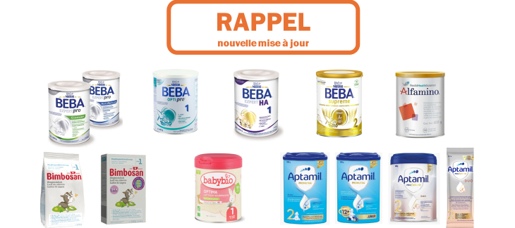 Illustration laits infantiles rappelés