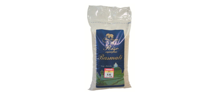 Paquet de riz Riso Superfino Basmati, vendu chez Denner