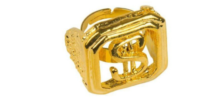Bague « Dollar Gangster Rapper »
