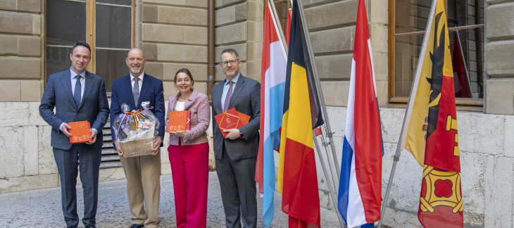 Visite de courtoisie des ambassadeurs du Benelux en Suisse 