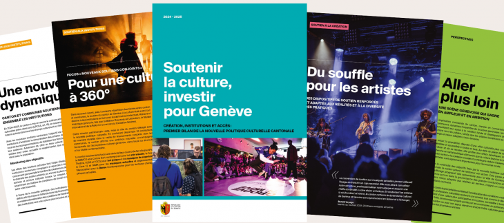Couverture brochure bilan politique culturelle cantonale