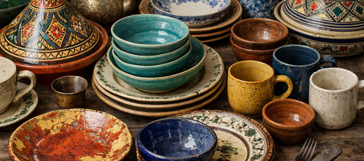 Exemple de vaisselles en céramiques