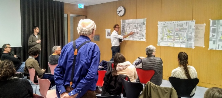 Atelier dans le cadre de la démarche des espaces publics au Rolliet - ©Etat de Genève