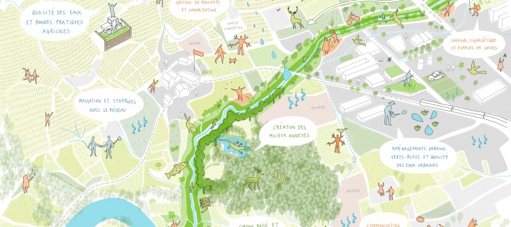 Carte de situation du Nant d'Avril