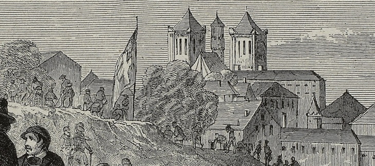 Démolition des fortifications de Genève en 1850, M. Vautier, dessinateur. BGE-Centre d’iconographie genevoise