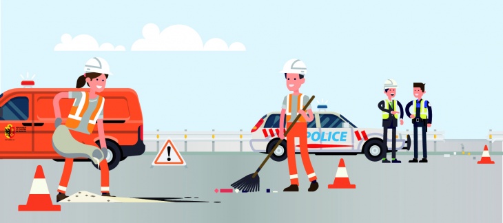 Intervention lors d'accident