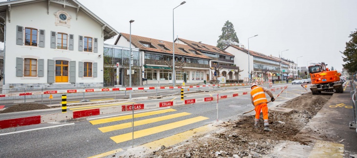 Réaménagement de la route de Lausanne à Bellevue