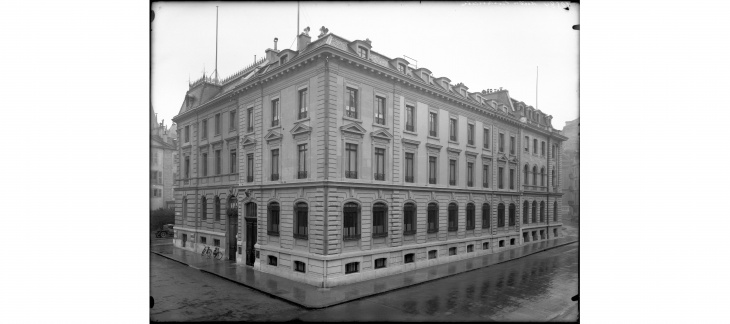 Banque Chenevière, rue Petitot, © Bibilothèque de Genève, Centre d'iconographie
