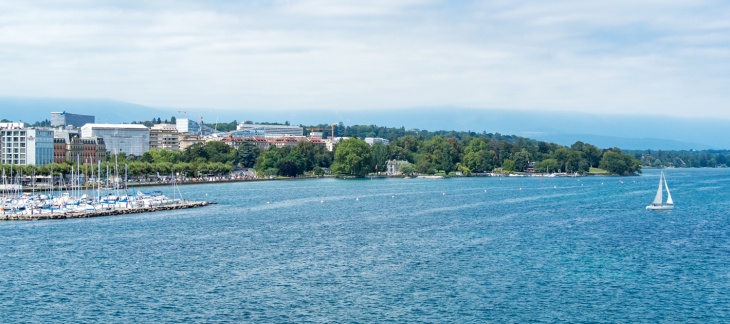 Le Léman, La Rade, rive droite