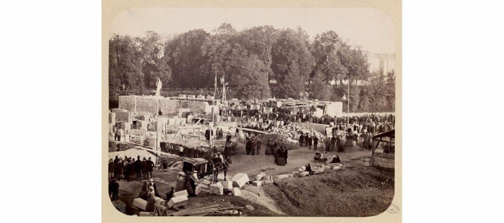 Pose de la première pierre - Université Bastions, © Bibliothèque de Genève