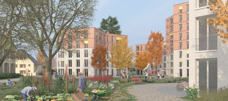 Quartier Concorde - projet lauréat secteur T - Déjeuner sur l'herbe © Argemi Bufano Architectes