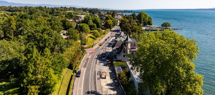 Vue aérienne traversée de Bellevue