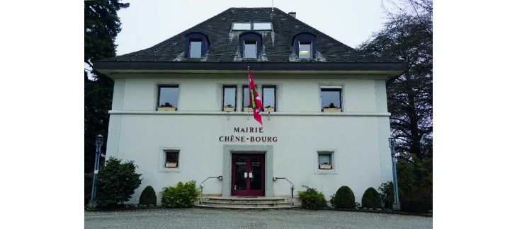 Mairie de Chêne-Bourg, façade principale, © OPS