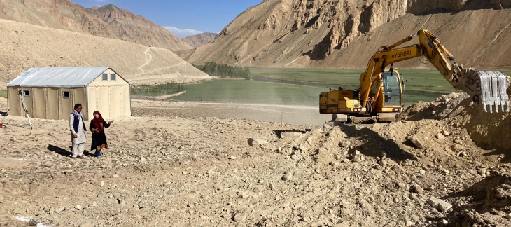 Construction d'école dans la province de Bamiyan, Afghanistan - Crédit photo / Nai Qala