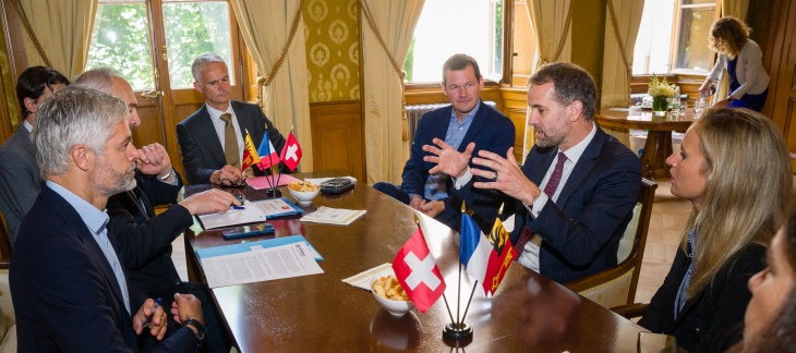 Visite de M. Laurent Wauquiez, président de la Région Auvergne-Rhône-Alpes. Photo Cellence - P. Kittler