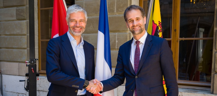 Visite de M. Laurent Wauquiez, président de la Région Auvergne-Rhône-Alpes. Photo Cellence - P. Kittler