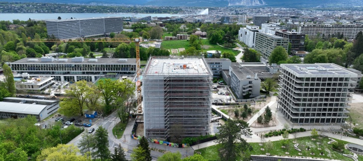 Chantier du Conseil œcuménique des Eglises (avril 23) - photo MF Drone