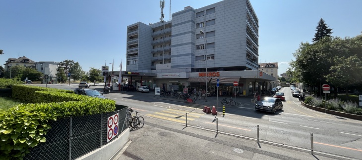 L'actuel quartier vu depuis l'avenue de Bel-Air