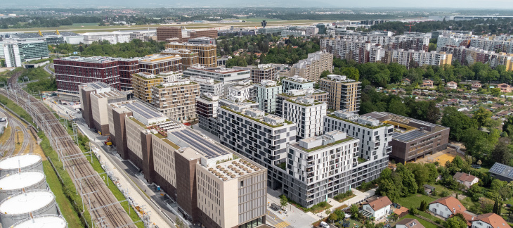 Vue aérienne du quartier de l'Etang © Urban Project