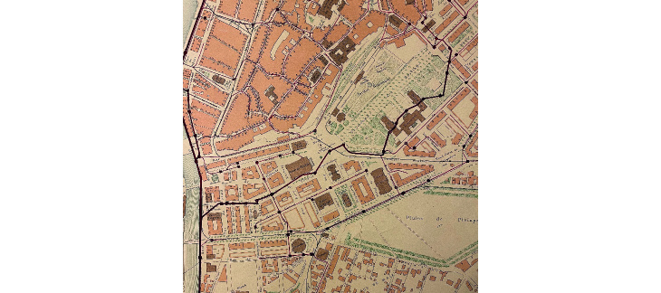 Ville de Genève, plan des canalisations, 1891, Archives d'Etat