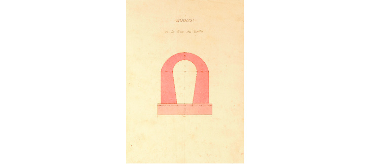 Détail d'égout, Archives de la Ville de Genève
