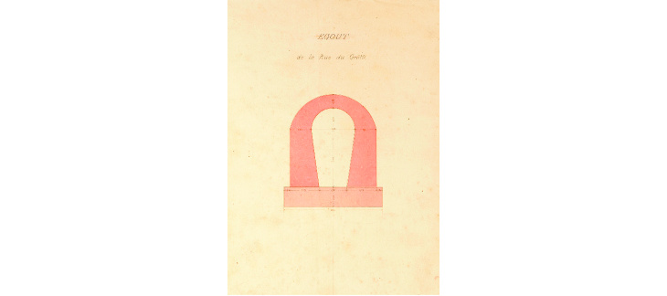 Détail d'égout, Archives de la Ville de Genève