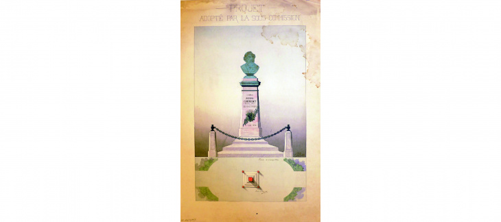 Monument à Antoine Carteret, 1891 - © Archives d'Etat de Genève