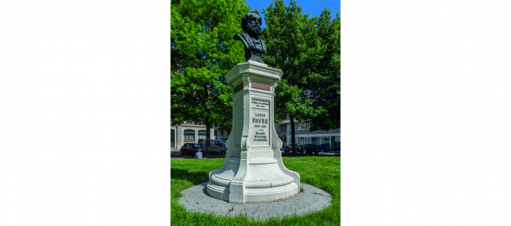 Monument à Louis Favre - © office du patrimoine et des sites, Peter C. Taylor