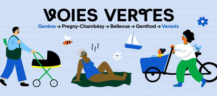 La Voie verte Genève-Versoix