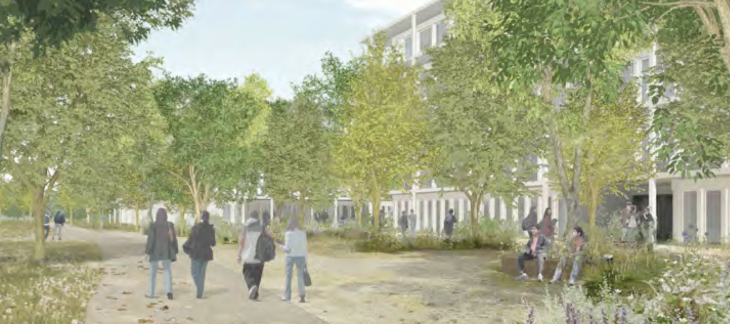 Concours espaces publics de la Goutte de Saint-Mathieu - Atelier Descombes Rampini SA / Viridis environnement