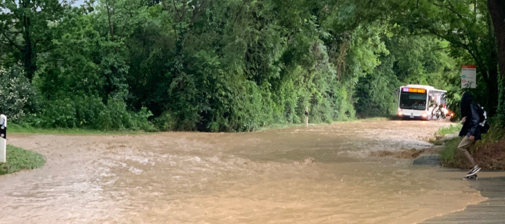 Inondation route d'Annecy