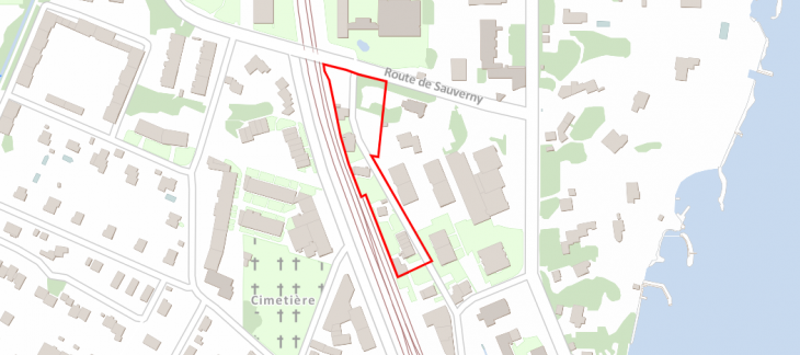 Localisation du projet (plan SITG)