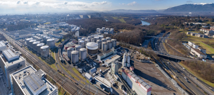 Secteur des pétroliers à Vernier