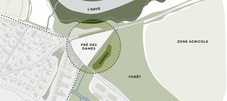 Projet Pré-des-Dames localisation