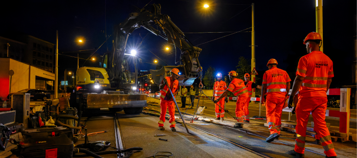 Travaux préparatoires - pose nocturne d’une aiguille volante