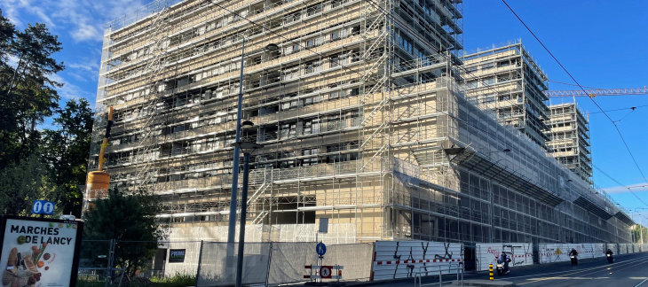 Quartier Surville - bâtiments 3-4-5 sur la route de Chancy (sept. 2025)