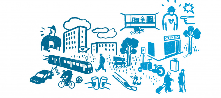 Illustration de l'écoquartier de la Jonction © Muriel Dégerine