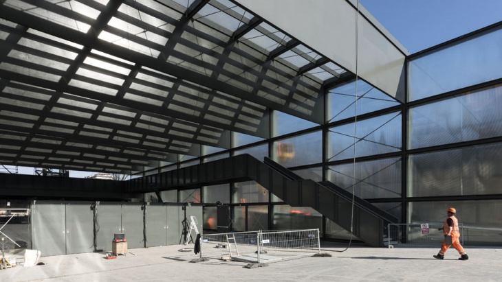 La gare des Eaux-Vives en chantier  (© CEVA)