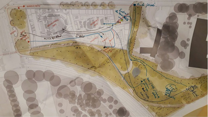 Plan discuté en concertation © agorapublica, toposurbanisme
