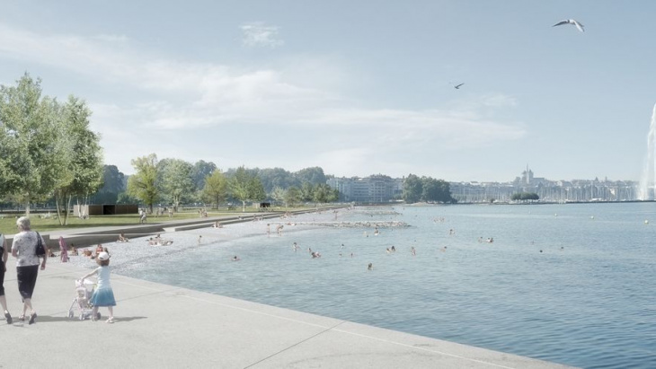 Plage publique des Eaux-Vives