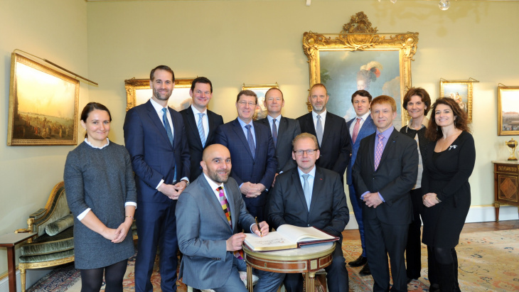 Déjeuner en l'honneur de S.E. Monsieur Frédéric Journès et de Monsieur Patrick Lachaussée
