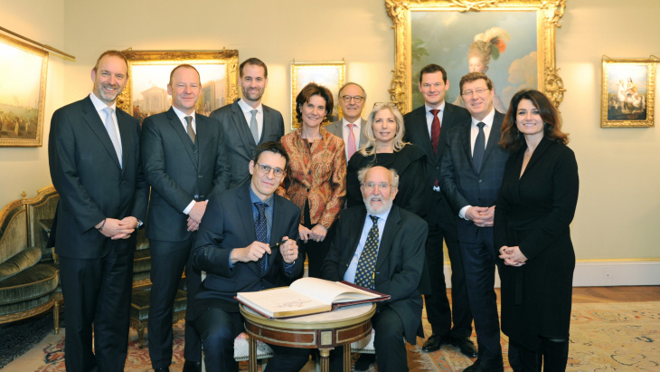 Déjeuner en l'honneur de Messieurs Michel Mayor et Didier Queloz, lauréats du Prix Nobel de Physique
