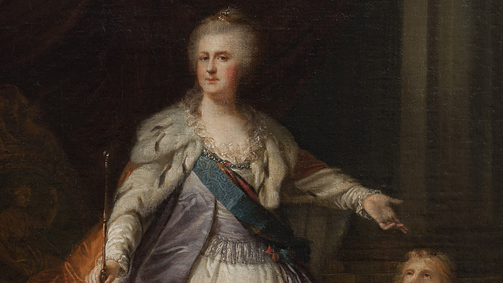 Giovanni Battista I Lampi, portrait de Catherine II de Russie, huile sur toile, vers 1792-1796. Photothèque du MAH