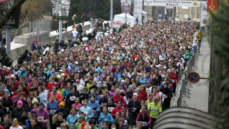 Départ de la Course de l'Escalade