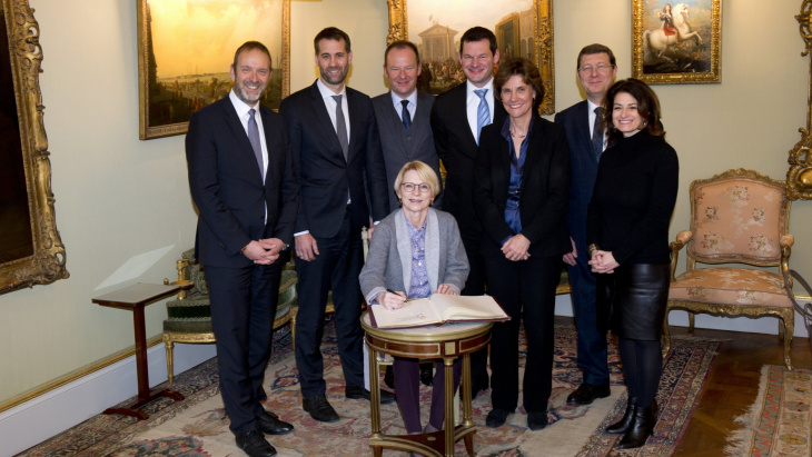 Déjeuner de courtoisie en l'honneur de Madame Livia LEU, Ambassadrice de Suisse auprès de la France et de Monaco