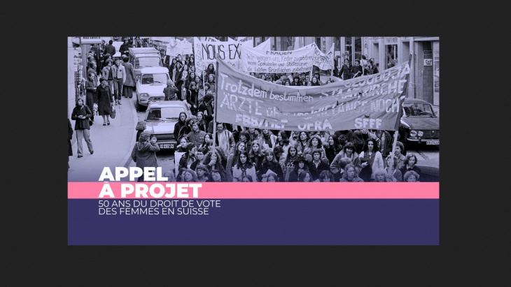 manifestation pour le droit de vote des femmes en Suisse