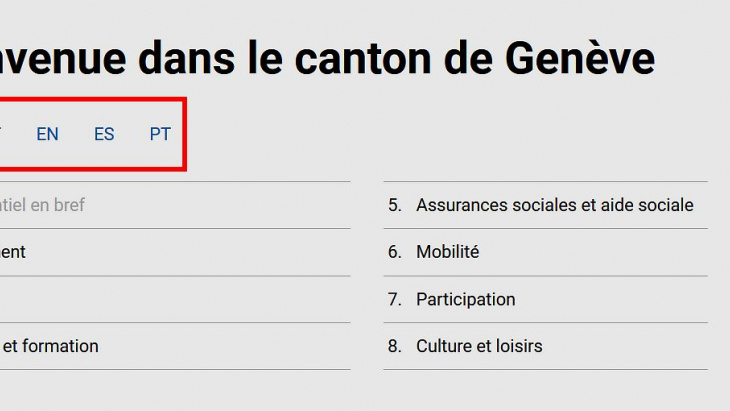 Bienvenue dans le canton de Genève