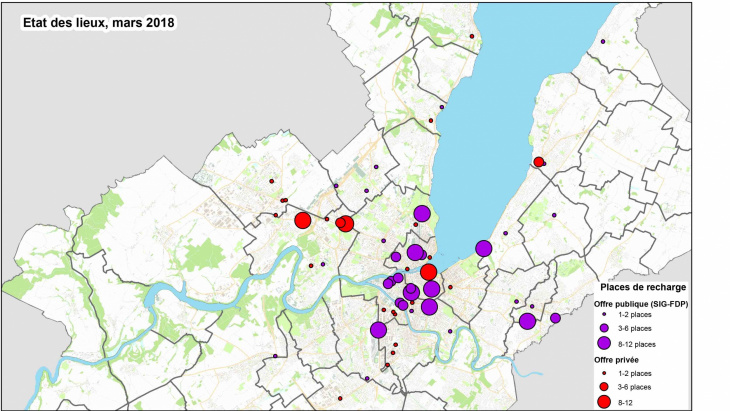 Carte des bornes de recharge
